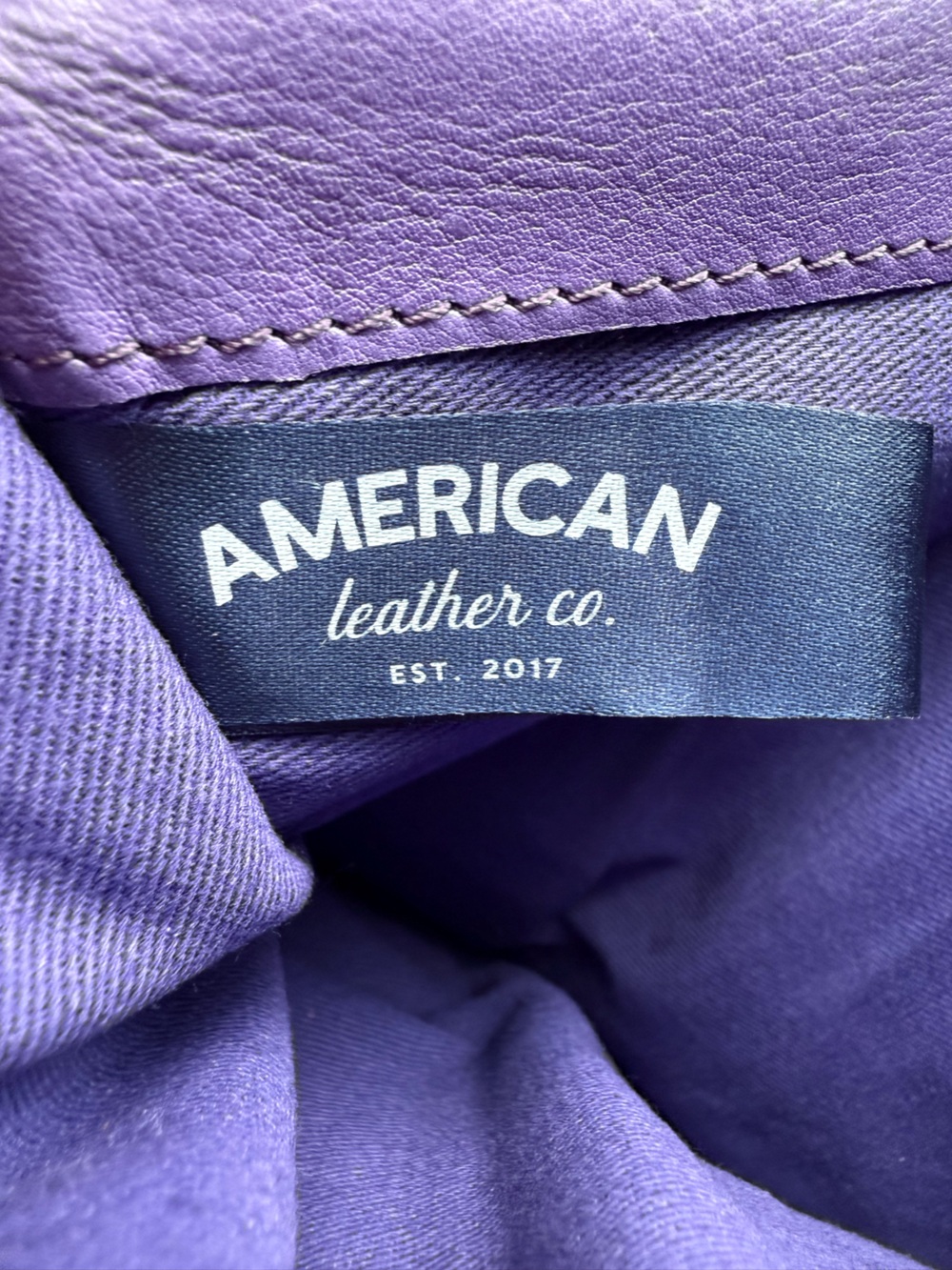 American Leather Co. Taylor Leather Wallet Organizer Vibrant Purple - Picture 8 of 10